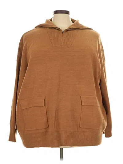 Pre-owned Simply Vera Vera Wang Poncho In Brown
