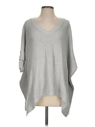 Pre-owned Simply Vera Vera Wang Poncho In Gray