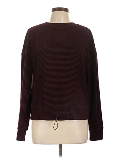 Pre-owned Simply Vera Vera Wang Pullover Sweater In Burgundy