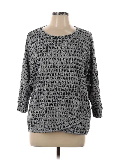Pre-owned Simply Vera Vera Wang Pullover Sweater In Gray