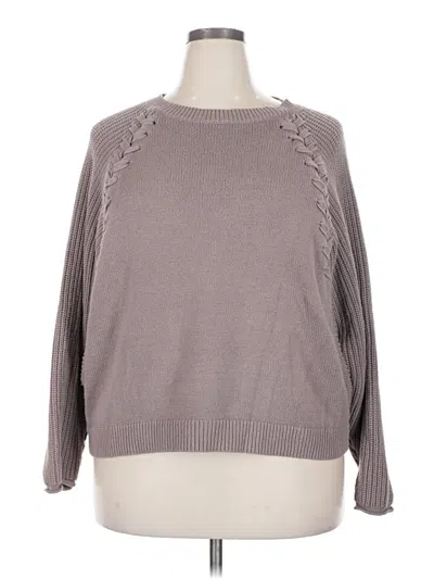 Pre-owned Simply Vera Vera Wang Pullover Sweater In Gray