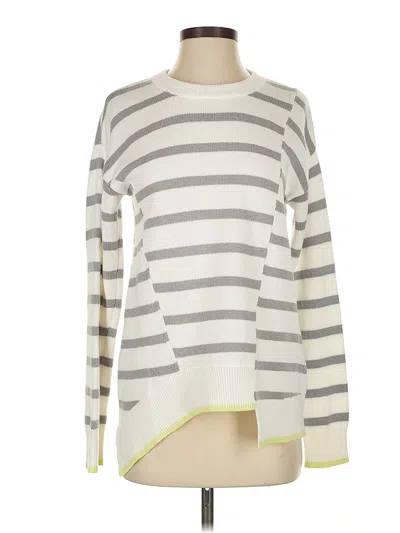 Pre-owned Simply Vera Vera Wang Pullover Sweater In White