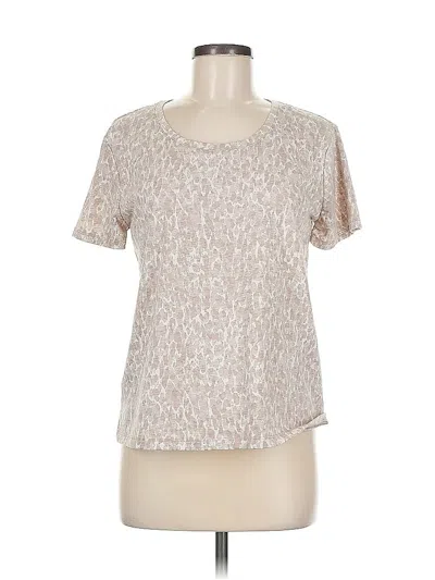 Pre-owned Simply Vera Vera Wang Short Sleeve T-shirt In Brown