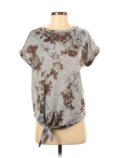 Pre-owned Simply Vera Vera Wang Short Sleeve T-shirt In Gray