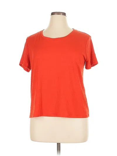 Pre-owned Simply Vera Vera Wang Short Sleeve T-shirt In Orange
