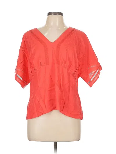 Pre-owned Simply Vera Vera Wang Short Sleeve T-shirt In Orange