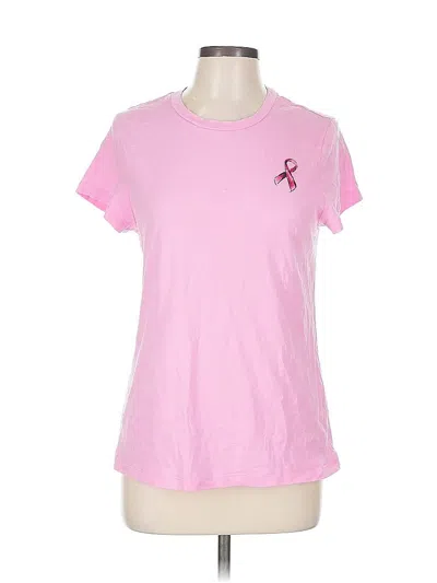 Pre-owned Simply Vera Vera Wang Short Sleeve T-shirt In Pink