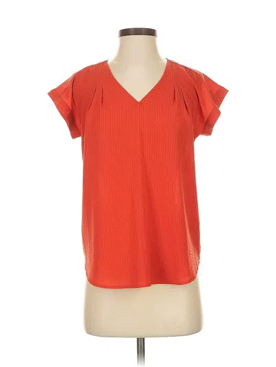 Pre-owned Simply Vera Vera Wang Short Sleeve T-shirt In Red
