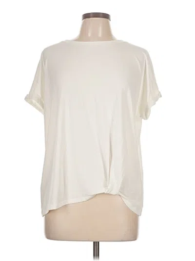 Pre-owned Simply Vera Vera Wang Short Sleeve T-shirt In Ivory
