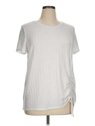 Pre-owned Simply Vera Vera Wang Short Sleeve T-shirt In Silver