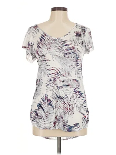 Pre-owned Simply Vera Vera Wang Short Sleeve T-shirt In White