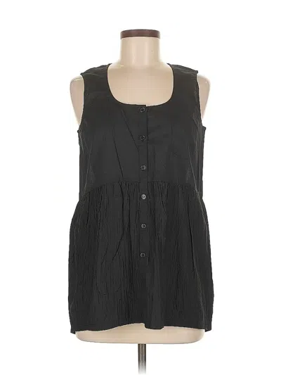 Pre-owned Simply Vera Vera Wang Sleeveless Blouse In Black