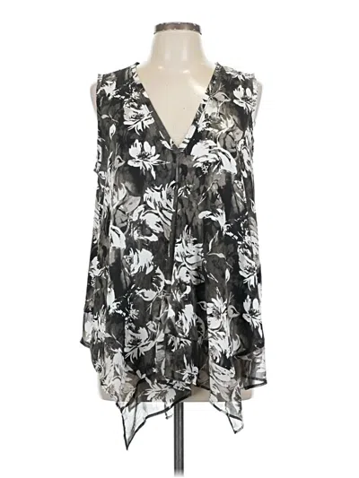 Pre-owned Simply Vera Vera Wang Sleeveless Blouse In Black