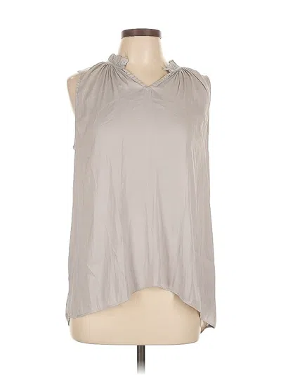 Pre-owned Simply Vera Vera Wang Sleeveless Blouse In Gray