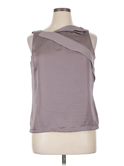 Pre-owned Simply Vera Vera Wang Sleeveless Blouse In Gray