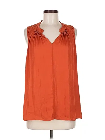Pre-owned Simply Vera Vera Wang Sleeveless Blouse In Orange