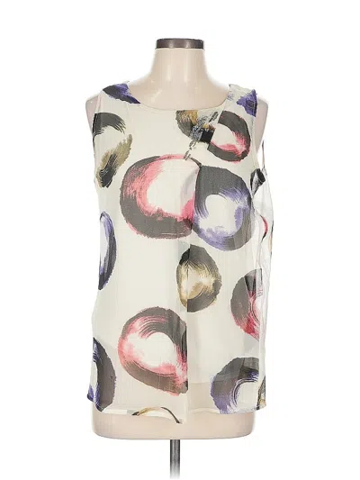 Pre-owned Simply Vera Vera Wang Sleeveless Blouse In White