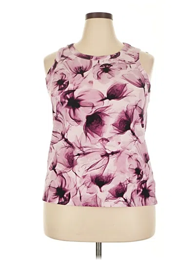 Pre-owned Simply Vera Vera Wang Tank Top Pink Halter Neckline Tops