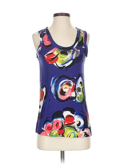 Pre-owned Simply Vera Vera Wang Tank Top Purple Strapless Neckline Tops