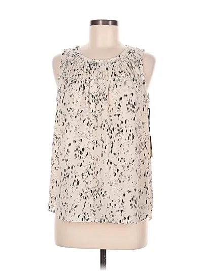Simply Vera Vera Wang Tank Top Tan Halter Neckline Tops