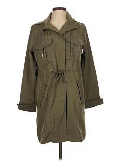 Pre-owned Simply Vera Vera Wang Trenchcoat In Green