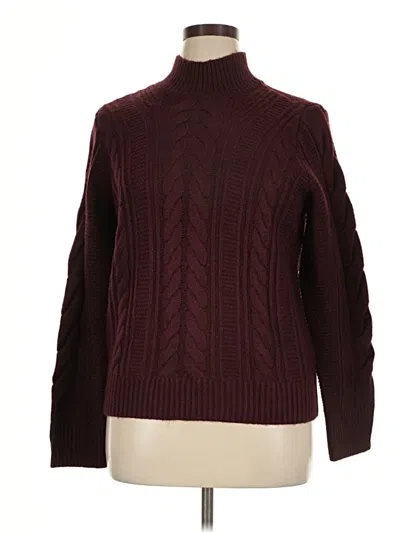 Simply Vera Vera Wang Turtleneck Sweater In Burgundy