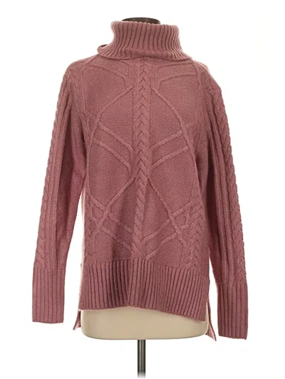 Pre-owned Simply Vera Vera Wang Turtleneck Sweater In Burgundy