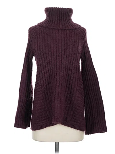 Pre-owned Simply Vera Vera Wang Turtleneck Sweater In Burgundy