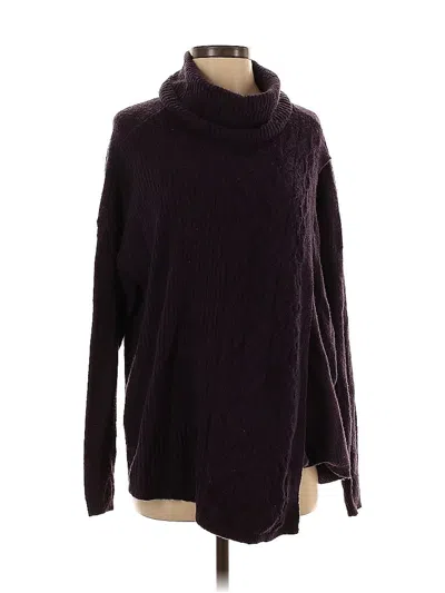 Pre-owned Simply Vera Vera Wang Turtleneck Sweater In Purple