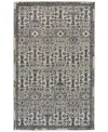 Simply Woven Arazad R8447 Black 8' X 11' Area Rug In Black,line