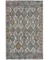 Simply Woven Arazad R8479 Black 5' X 8' Area Rug In Black,tang