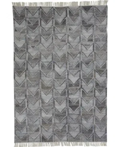 Simply Woven Beckett R0813 Gray 5' X 8' Area Rug