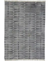 Simply Woven Beckett R0814 Gray 5' X 8' Area Rug In Gray