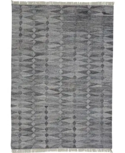 Simply Woven Beckett R0814 Gray 5' X 8' Area Rug