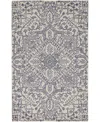 Simply Woven Belfort R8778 5' X 8' Area Rug In Ivory,blue
