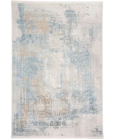 Simply Woven Cadiz R3890 Blue 6'6" X 9'6" Area Rug