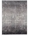 Simply Woven Cadiz R39fw 2'2" X 3'2" Area Rug In Gray,black