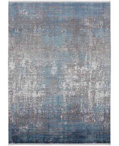 Simply Woven Cadiz R39fw 6'6" X 9'6" Area Rug In Blue,gray