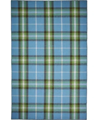 Simply Woven Crosby R0565 Blue 5' X 8' Area Rug