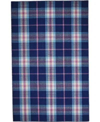 Simply Woven Crosby R0565 Navy 5' X 8' Area Rug