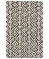 Simply Woven Enzo R8733 Charcoal 2' X 3' Area Rug In Charcoal