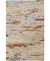 Simply Woven Everley R8644 2' X 3' Area Rug In Ivory,blue