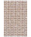 Simply Woven Fannin R0756 Gray 8' X 11' Area Rug In Sudan