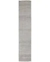Simply Woven Janson R6061 2'6" X 10' Runner Area Rug In Silver-tone