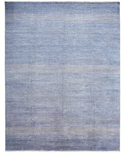 Simply Woven Janson R6061 5'6" X 8'6" Area Rug In Blue