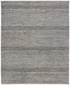 Simply Woven Janson R6061 7'9" X 9'9" Area Rug In Gray