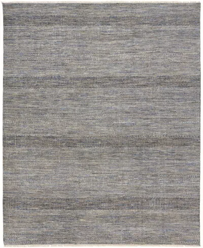 Simply Woven Janson R6061 7'9" X 9'9" Area Rug In Gray