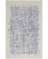 Simply Woven Maddox R8630 3'6" X 5'6" Area Rug In Ivory,blue