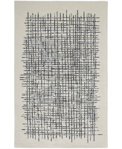 Simply Woven Maddox R8630 5' X 8' Area Rug In Ivory,gray