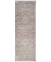 Simply Woven Marquette R3778 2'8" X 12' Runner Area Rug In Rust,blue
